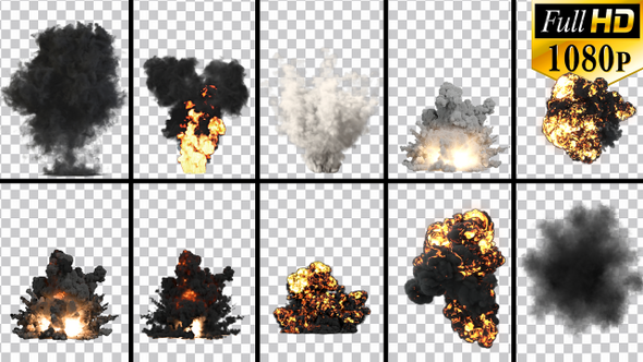 Explosions Pack - Alpha Channel