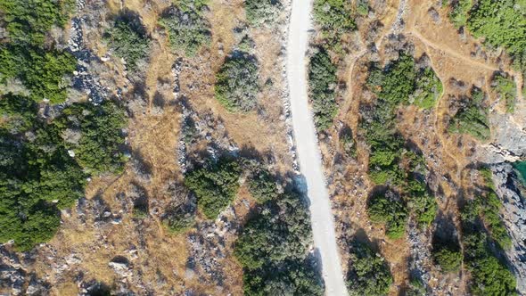 Aerial View of Kalydon Island, Crete, Greece