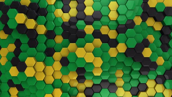 Hexagon Background Jamaica alt