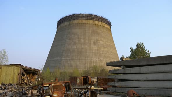 Cooling Tower of Chernobyl Nuclear Power Station