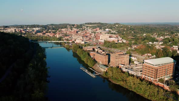 Morgantown West Virginia Over River