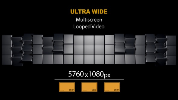 UltraWide HD Cubes Rotation 06