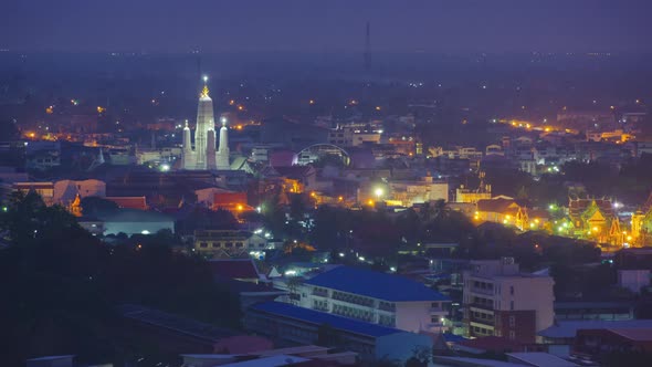 Phetchaburi city view.