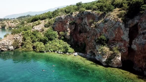 Lake Ohrid People Swimming