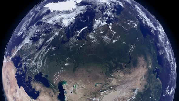 Earth View - Russia - Alpha Channel FullHD