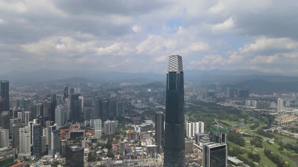 View one of the landmarks in Kuala Lumpur City Centre