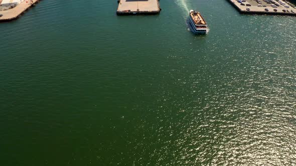 Aerial View of the San Diego Coastline Near the International Airport alt