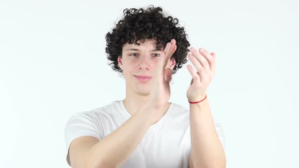 Clapping Young Man alt