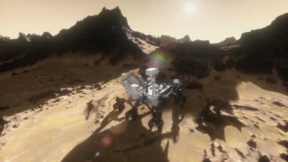 Mars Curiosity Rover Establishing Shot 2