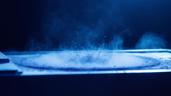 Subwoofer with Blue Paint Powder alt