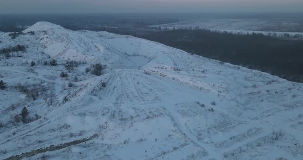 Snow-capped Mountains And Forests In Winter alt