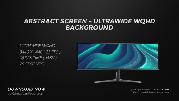 Abstract Display Screen - Ultrawide WQHD Background alt