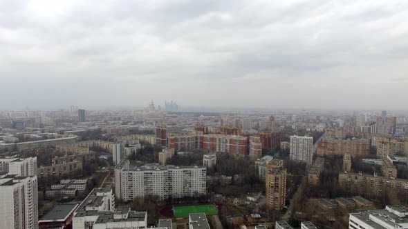 Aerial View of Sleeping Buildings and Complexes with Yard and Playground alt