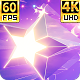 Neon Glowing Stars Tunnel 4k - 106