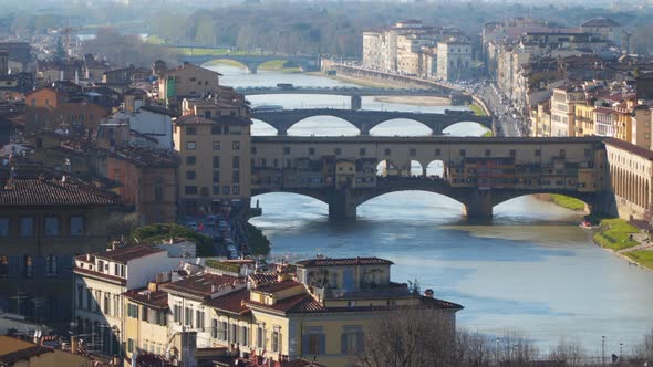 Bridges Over the Arno River in Florence