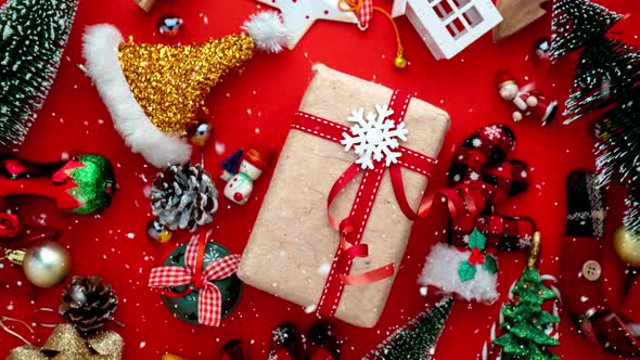 festive celebration background ideas concept with christmas eve holiday decorating items alt