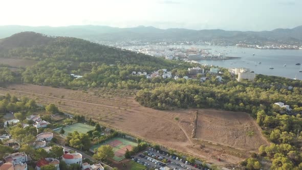 Ibiza drone coast view (Spain) alt