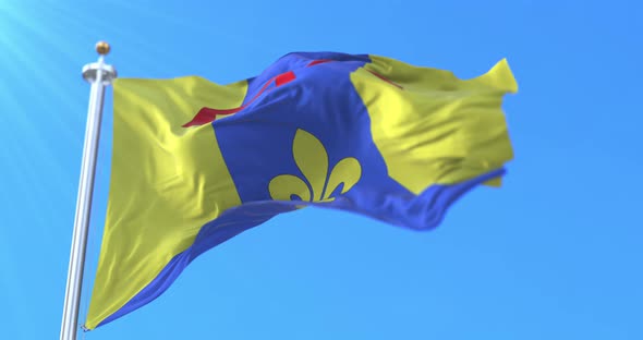 Flag of Bouches-du-Rhone, France alt