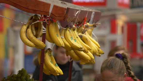 Bananas at a street stall  alt