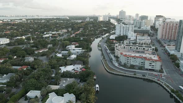 Morning Flight Along Miami Beach