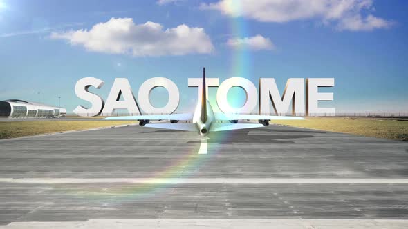 Commercial Airplane Landing Capitals And Cities Sao Tome
