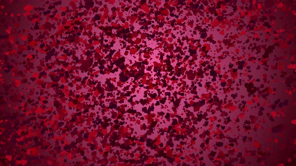 Happy Valentines Day Heart Particles