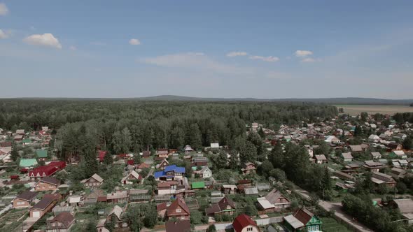 There are many residential houses and households in nature of Ural