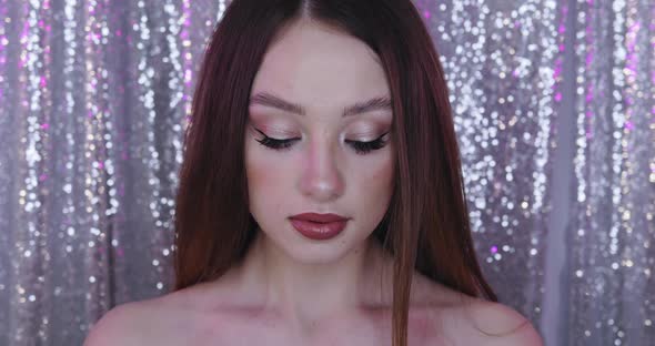 Glamour Girl with Perfect Makeup alt