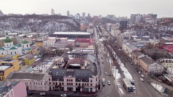Flying Over the Streets of Kyiv