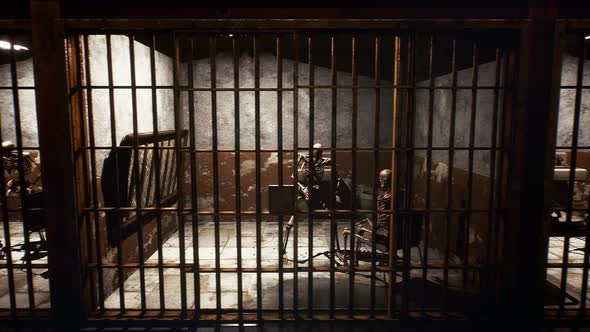 Prison With Ancient Skeletons, Motion Graphics | VideoHive