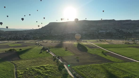 The Cappadocia region of Turkey is the most popular location in the world for hot air ballooning. alt