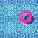 Pink inflatable toy buoy in swimming pool - VideoHive Item for Sale