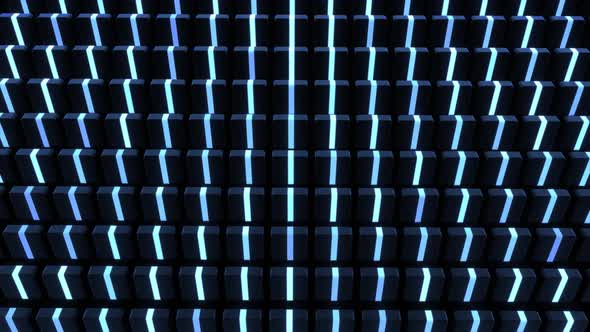 Beautiful Motion Design Background with Simple Geometric Shapes and Neon Light alt