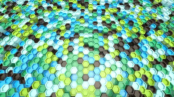 Abstract hexagon geometric surface.