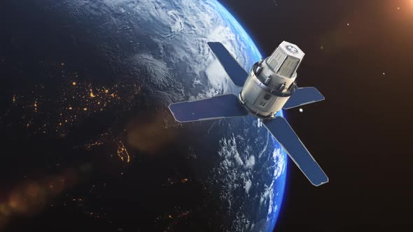 Satellite Sci Fi Earth Orb