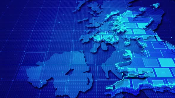 Digital Rectangles In United Kingdom Map alt