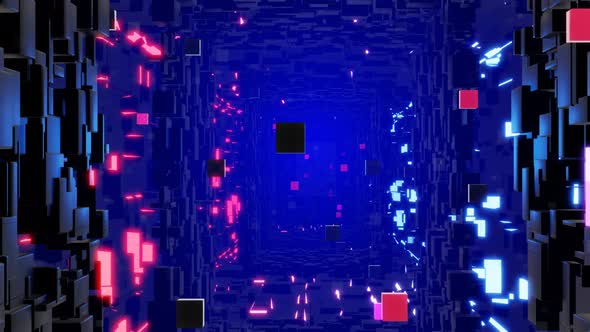 Tunnel with Neon Light alt