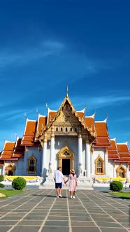 Wat Benchamabophit the Marble Temple the Royal Temple in Capital City Bangkok Thailand alt