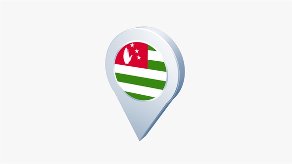 Abkhazia Flag Pin Icon alt