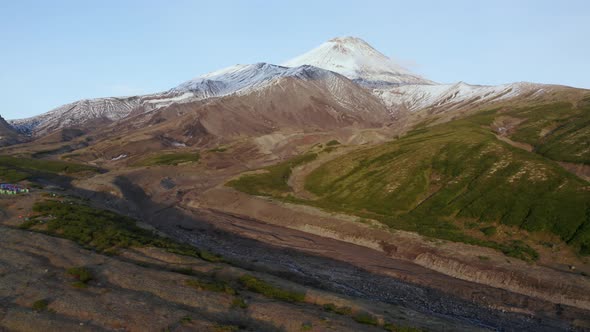 Kamchatka Top of Cone of Active Avacha Volcano