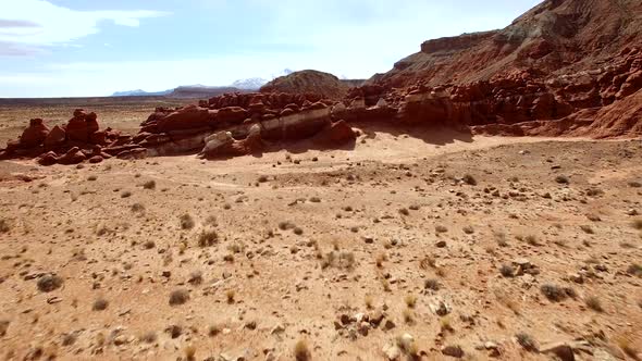 Flying through the Utah desert over Little Egypt alt