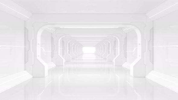 White empty tunnel alt