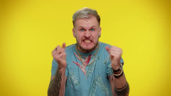 Upset Frustrated Annoyed Irritated Man Quarreling Asking Reason of Conflict Why Such Stubborn alt