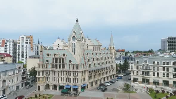 Batumi Bird-Eye View, Unusual Architecture and Fountain on Europe Square alt