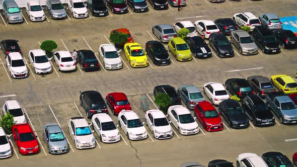 Time lapse of outdoor car parking lot, Stock Footage | VideoHive