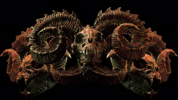 Scary Goat Skull VJ Loop alt