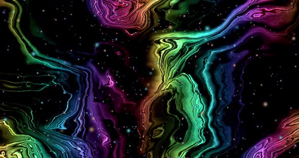 Abstract twisted rainbow colors background animation