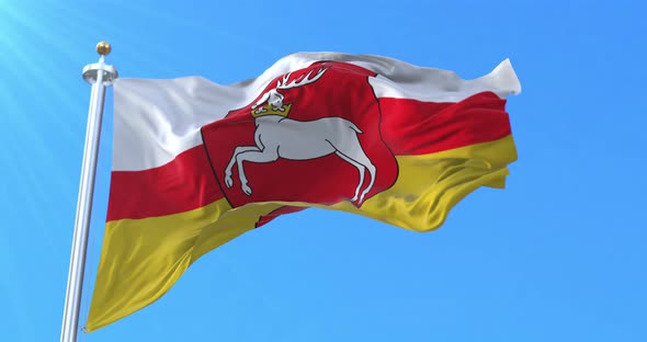 Flag of Lublin Voivodeship, Poland alt