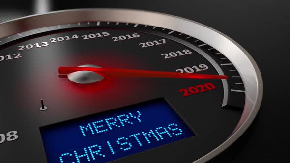 Speedometer 2020 Merry Christmas