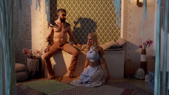 Ancient Myth of Love Between Woman and Demon Date in Bedroom at Night alt